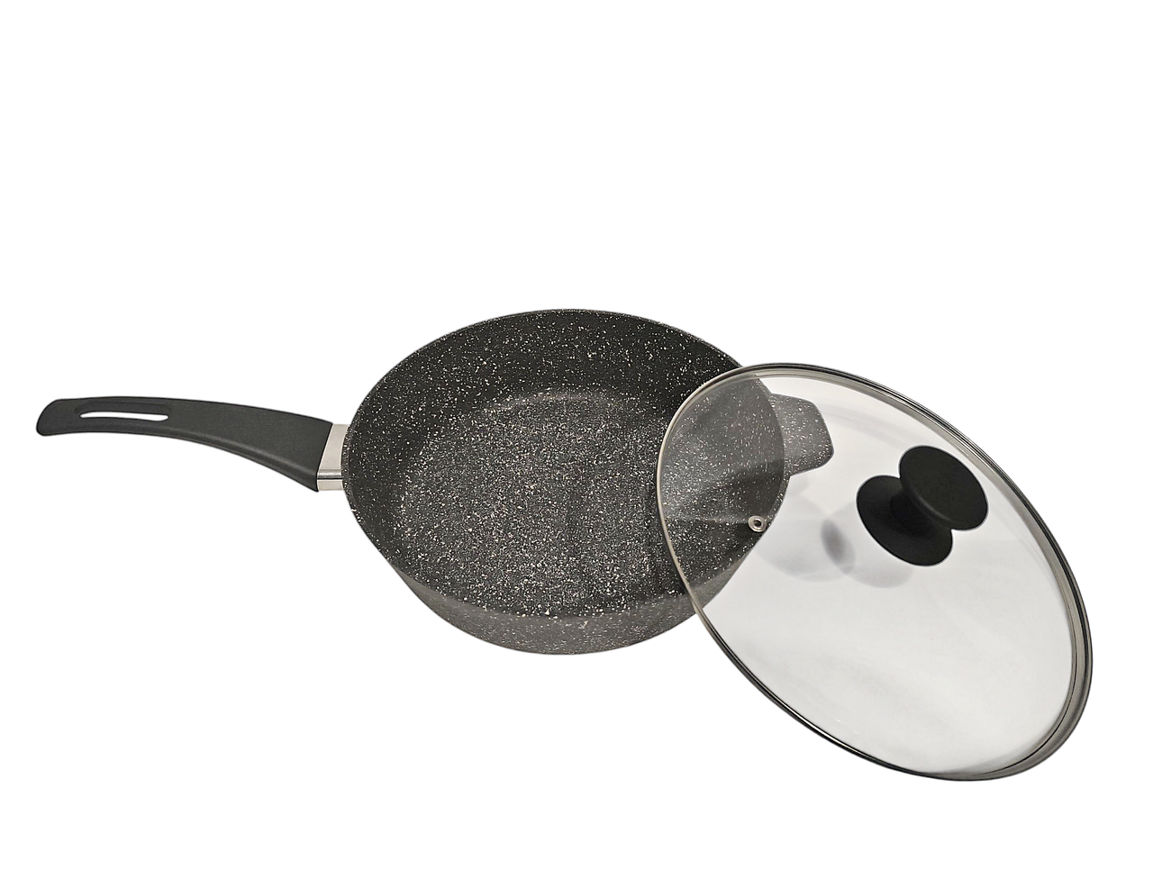 Сковорідка алюмінієва Talko AD50283 з антипригарним покриттям та кришкою 28 см (2632807258)