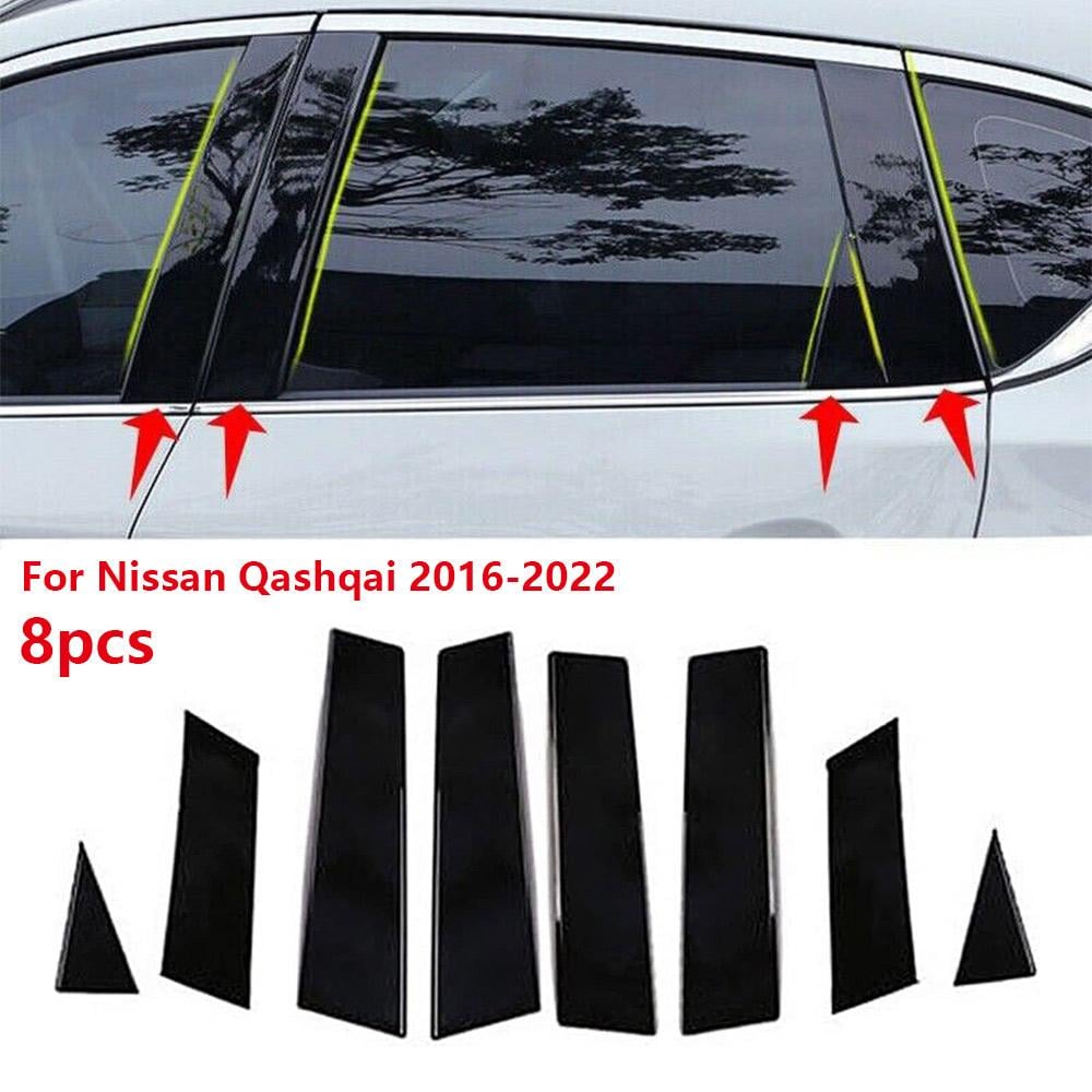 Накладки на стійки дверей Nissan Qashqai J11 8 шт. Чорний глянець (27986117) - фото 2 Накладки на стійки дверей Nissan Qashqai J11 8 шт. Чорний глянець (27986117) - фото 2