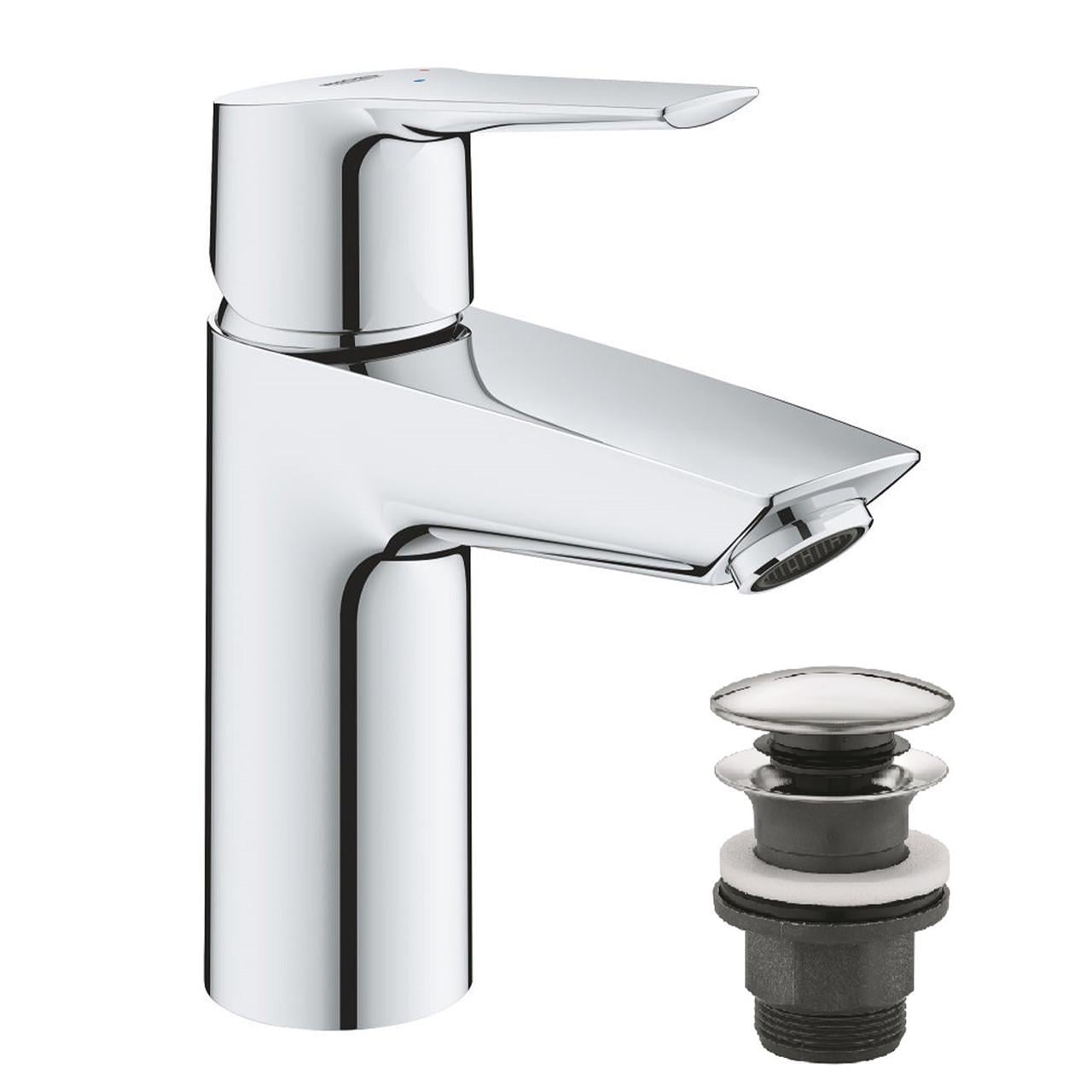 Смеситель для раковины Grohe QuickFix Start S-Size 23551002 с донным клапаном (CV030580)