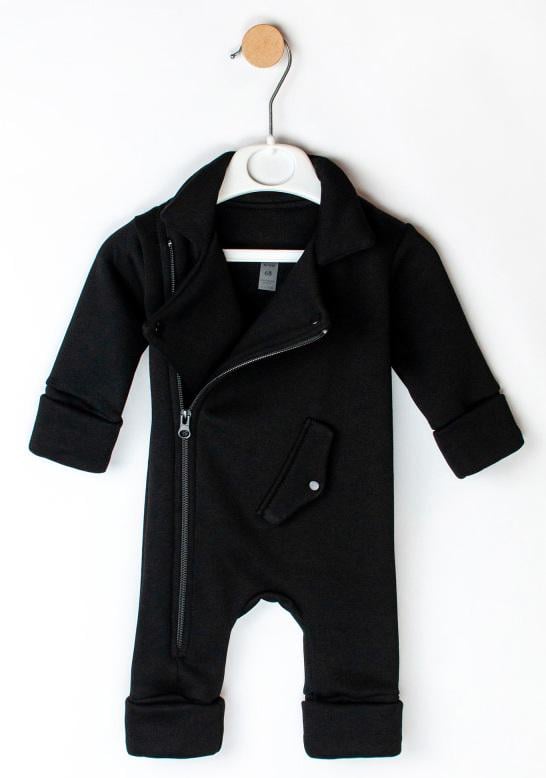 Комбинезон детский косухая тринитка р. 74 Черный (d2128-4_1)