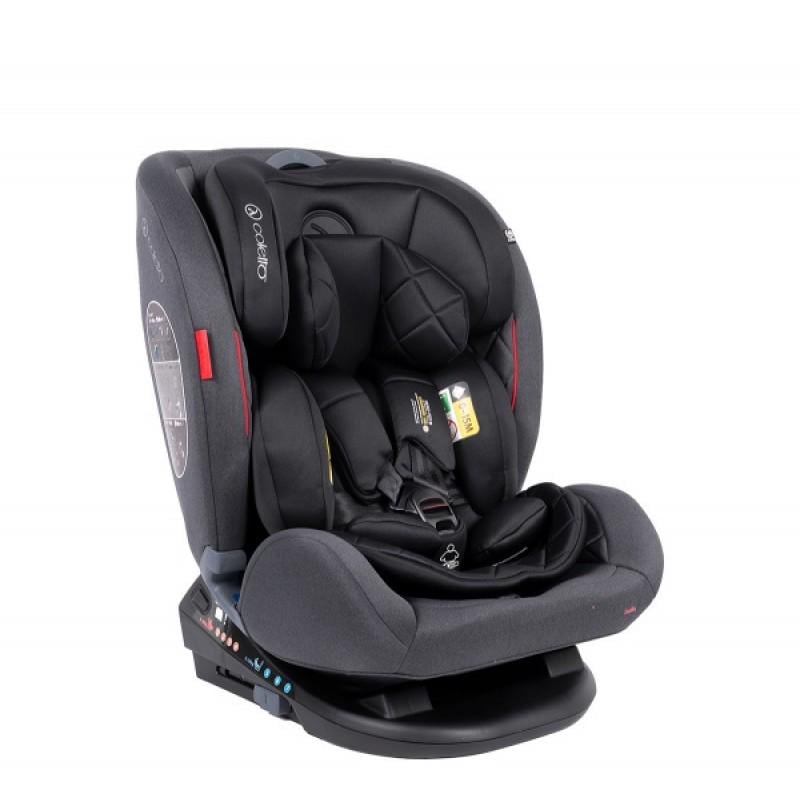 Автокресло Coletto Cascade группа 0+/1/2/3 0-36 кг с системой Isofix Темно-серый