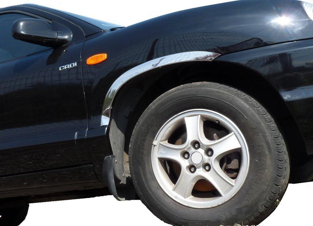 Накладки на арки 2006-2009 Max chrome для Hyundai Santa Fe 2 2006-2012 гг. нержавеющая сталь Хром