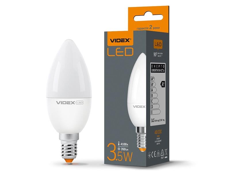 Светодиодная лампа Videx C37e 3,5W E14 4100K 220 V (VL-C37e-35144)