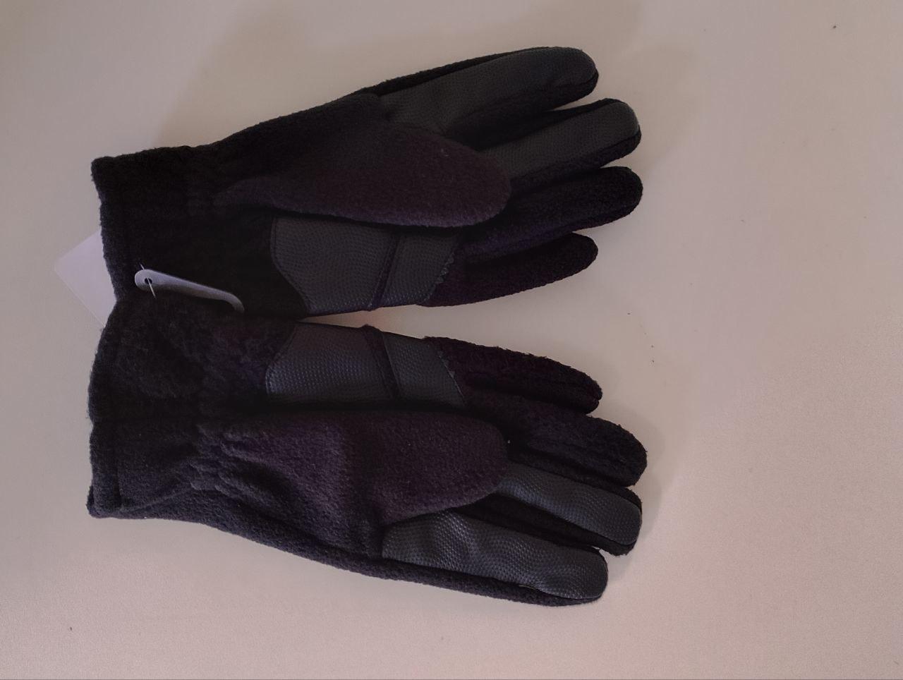 Перчатки сенсорные мужские спорт осень-зима экокожа/флис L Черный (42) - фото 4 Перчатки сенсорные мужские спорт осень-зима экокожа/флис L Черный (42) - фото 4