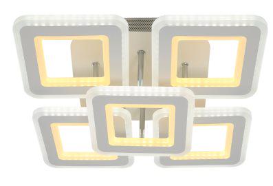 Люстра светодиодная акриловая Sirius N 6604D-4S+1 192W WT (000027647)