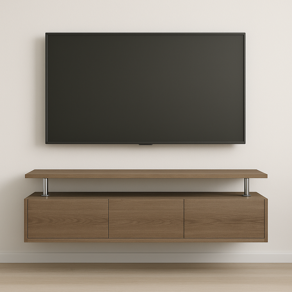 Тумба під ТВ навісна №11 45х150х35 см Дуб Сонома трюфель Тумба під ТВ навісна №11 45х150х35 см Дуб Сонома трюфель