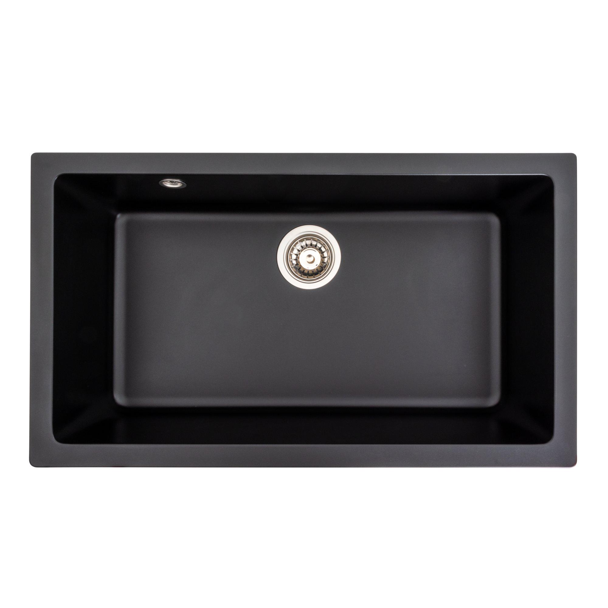 Мойка для кухни гранитная Platinum 7945 Paruana матовая Черный