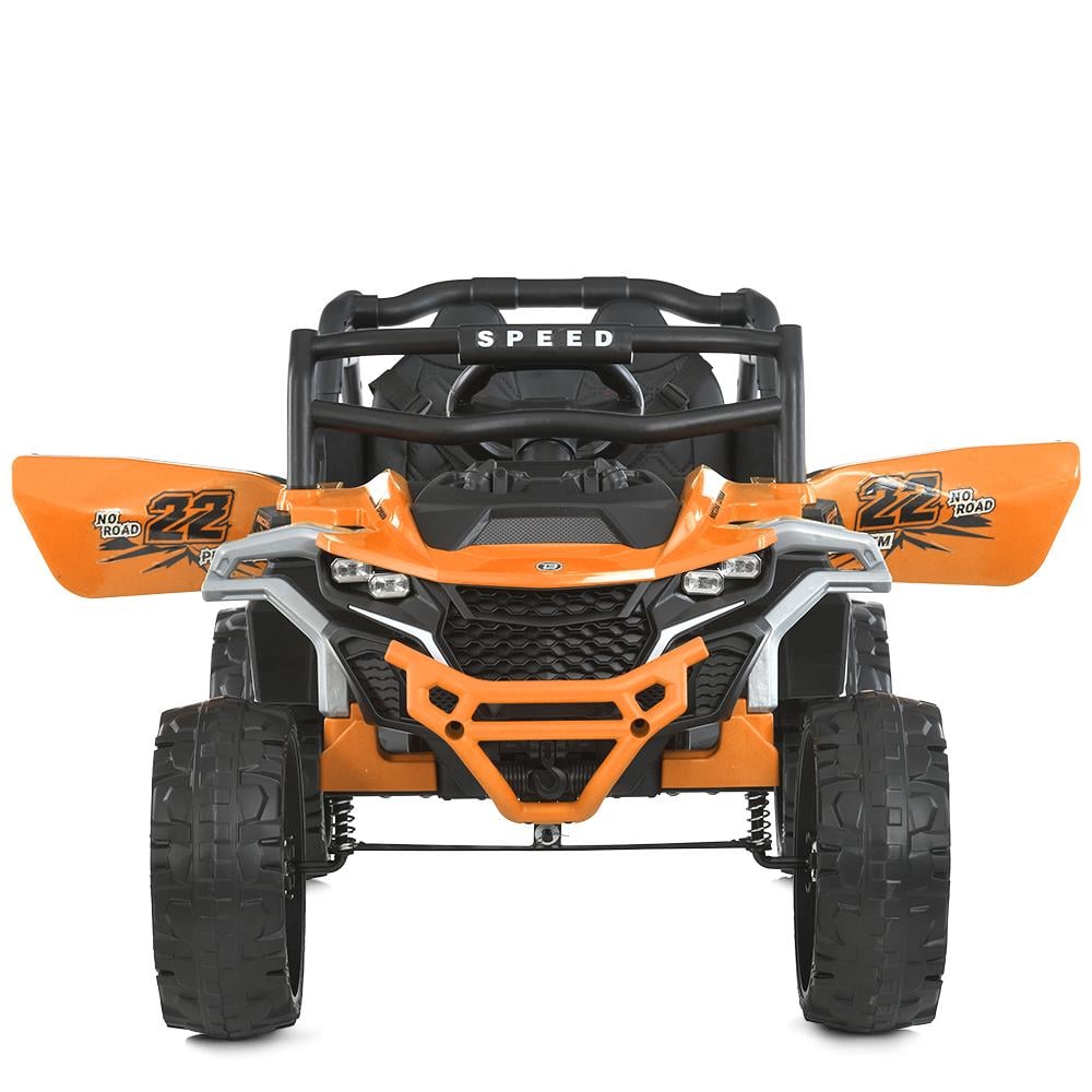 Электромобиль джип Bambi Racer M 6141EBLR-6 2x25W 12V кожаное сиденье EVA пульт Bluetooth Оранжевый (26465482) - фото 2 Электромобиль джип Bambi Racer M 6141EBLR-6 2x25W 12V кожаное сиденье EVA пульт Bluetooth Оранжевый (26465482) - фото 2