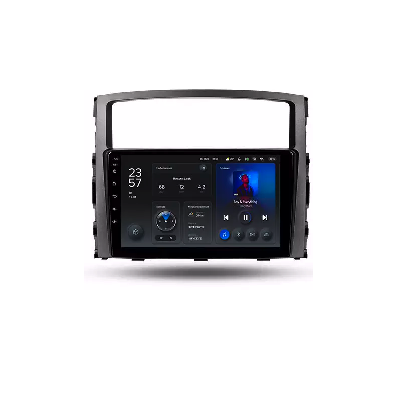 Автомагнітола штатна Teyes X1 для Mitsubishi Pajero 4 V80/V90 2006-2014 Android 2/32 Гб Wi-Fi/4G варіант B (1666758307)