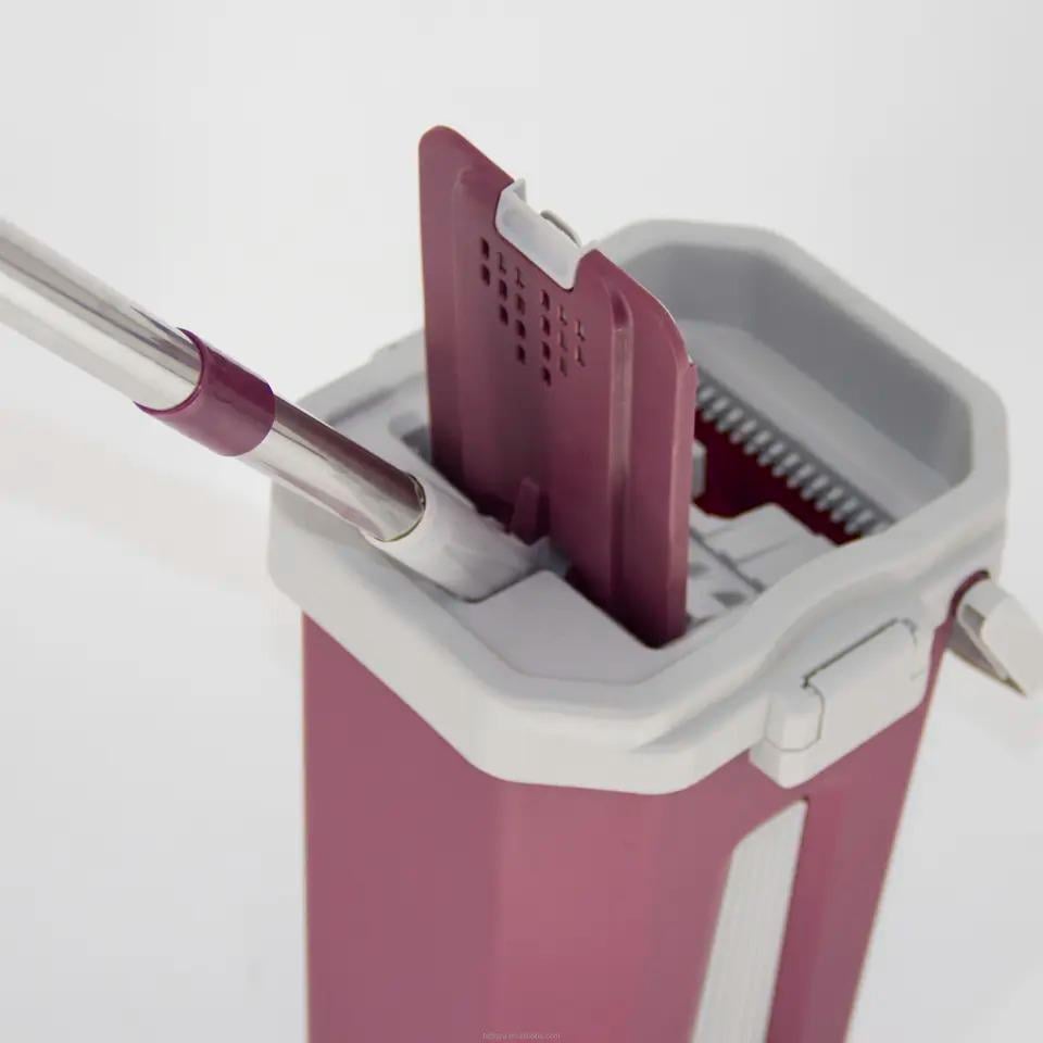 Комплект Scratch Mop Bucket складана ручка/авто-віджим Бордовий (b493b02c) - фото 10