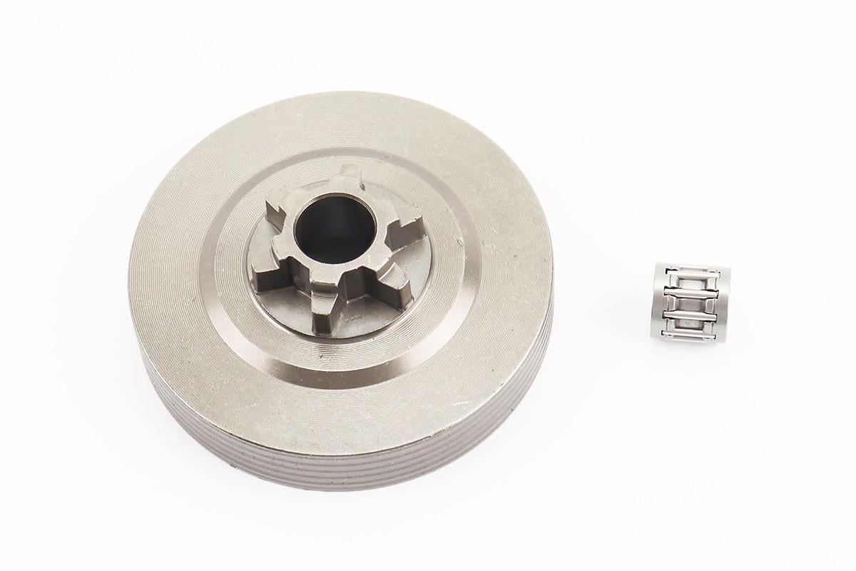 Тарелка сцепления к бензопилам китайским 3800 340S/350S/360S подшипник и звезда 3/8-6 (28830740)