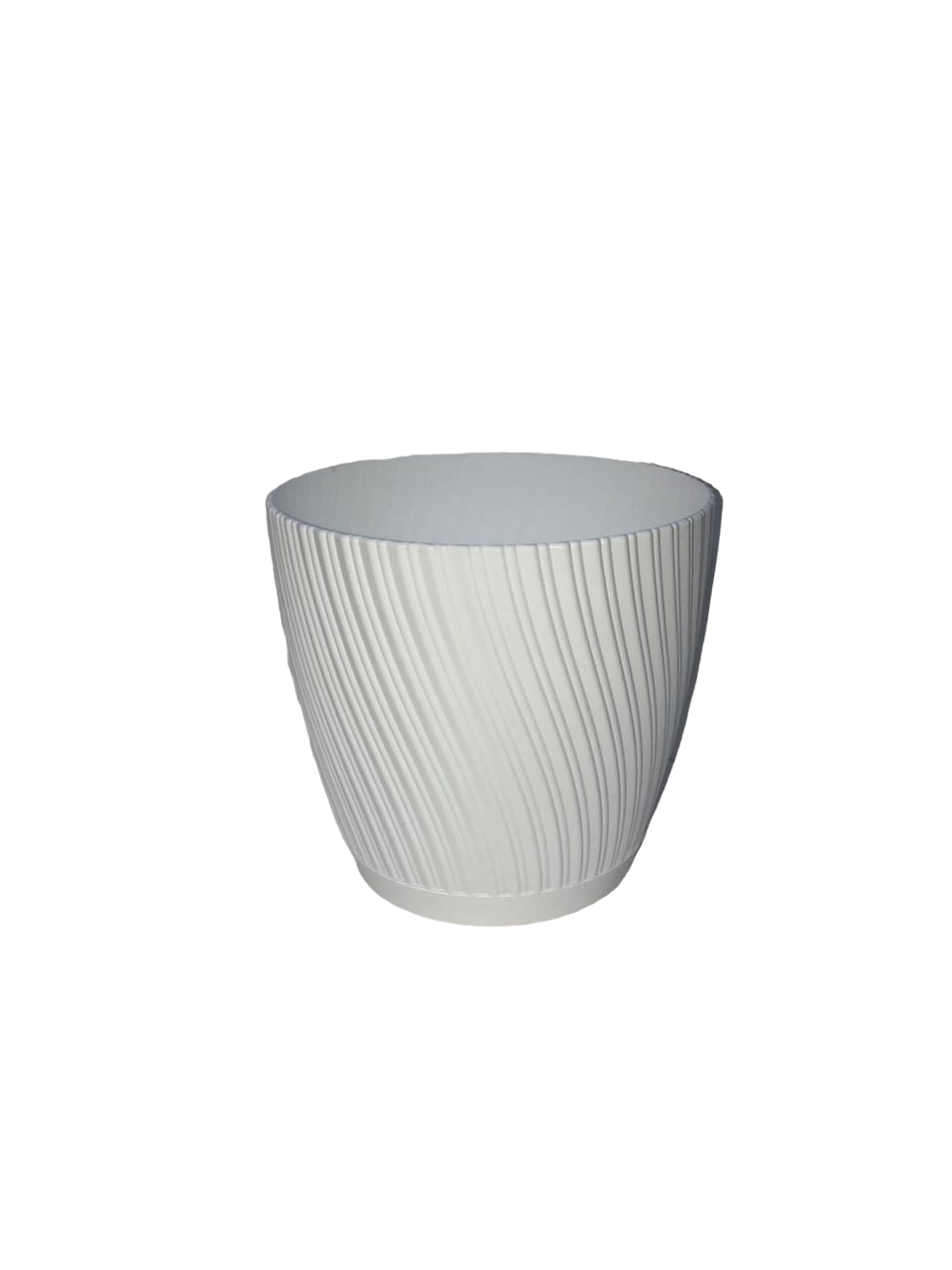 Горщик для квітів Form-Plastic Міка круглий 3,55 л 18х17 см Білий
