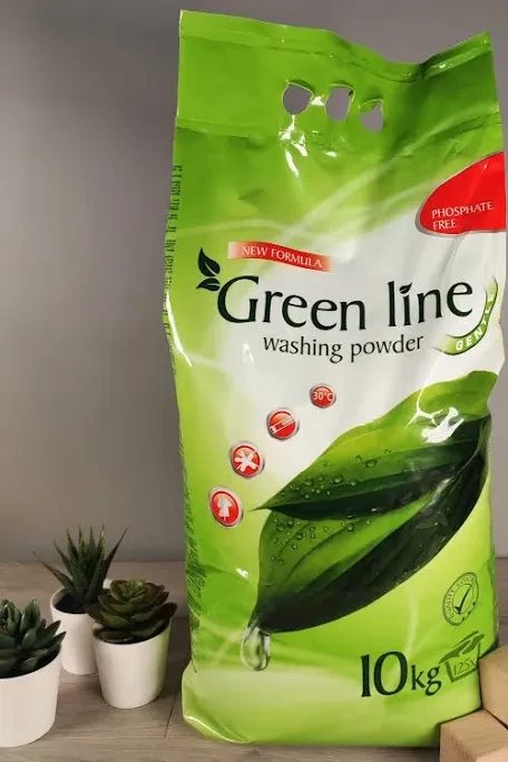 Пральний прошок Green Line для білих і світлих речей 10 кг
