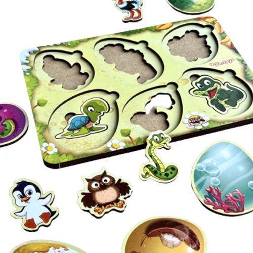 Пазл-сортер Хто в яйці mini (7319)