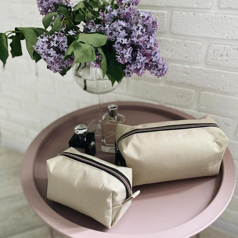 Набор косметичек 2 шт. Бежевый (K020-beige) Набор косметичек 2 шт. Бежевый (K020-beige)