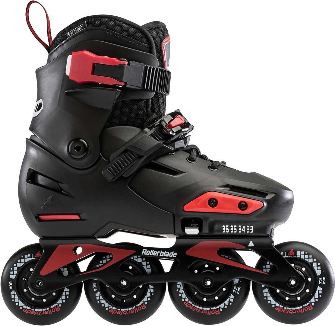 Ролики детские Rollerblade Apex 37/40 Черный/Красный - фото 4