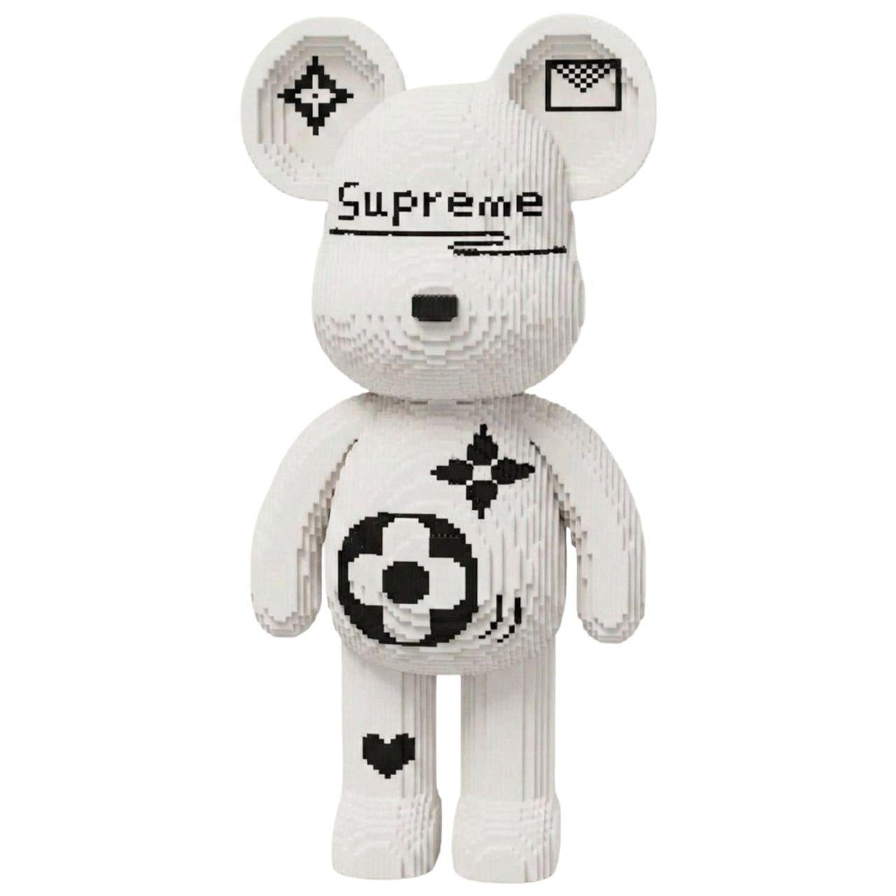 Конструктор МИШКА SUPREME 9937 интерьерная 3D фигура высота 80 см 13936 дет. Белый (32900531)