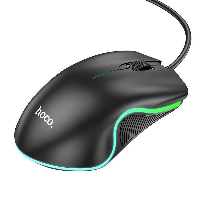 Компьютерная мышка Hoco Enjoy gaming luminous wired mouse GM19 (2005110373) - фото 3