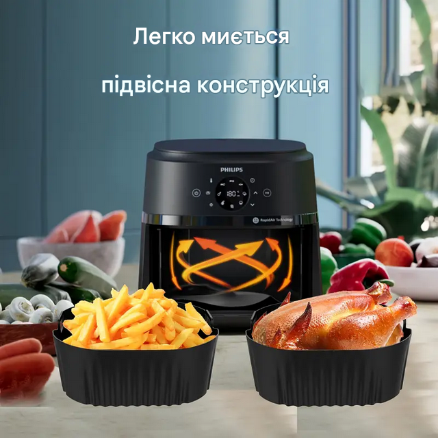 Форма силиконовая квадратная для аэрогриля мультипечи и фритюрницы 21 см (RU-4812) - фото 7 Форма силиконовая квадратная для аэрогриля мультипечи и фритюрницы 21 см (RU-4812) - фото 7