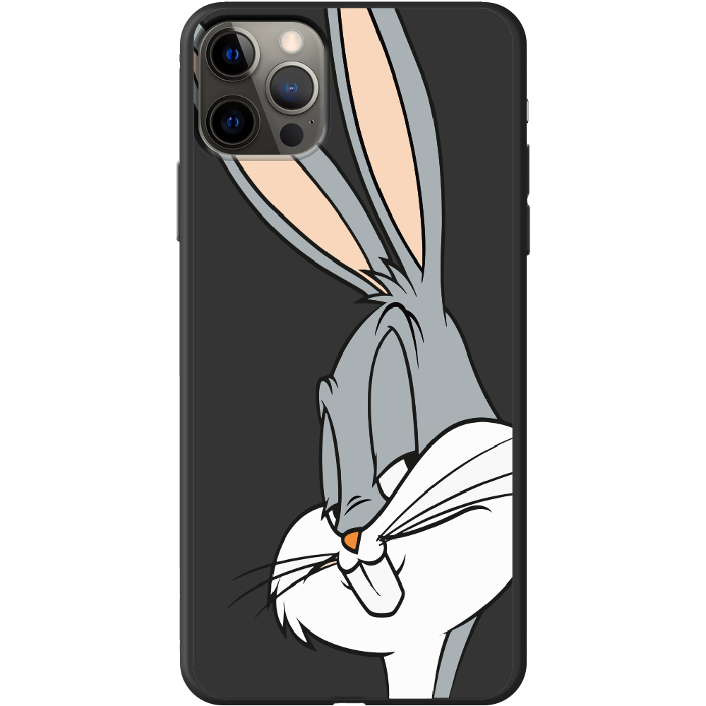 Чохол Boxface iPhone 12 Pro Lucky Rabbit Чорний силікон (41086-bk81-41089)