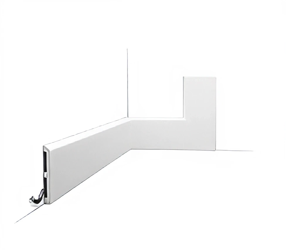 Плинтус дюрополимерный Orac SX184 жесткий 110х13х2000 мм (29321648)