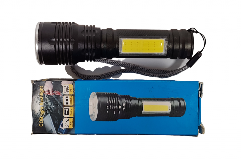 Фонарь Bailong BL-30 T6 COB USB (Lant-022)