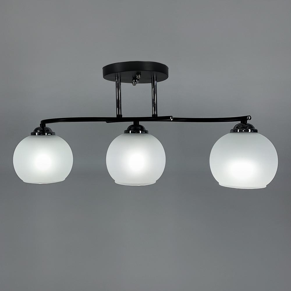 Люстра стельова на 3 плафони Чорний (50568/3B) - фото 6 Люстра стельова на 3 плафони Чорний (50568/3B) - фото 6