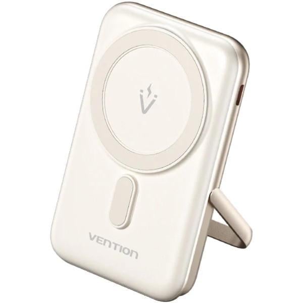 Батарея универсальная Vention Magnetic Wireless 10000 мА·ч 20W PD USB-C Qi 15W White (FHNW0)