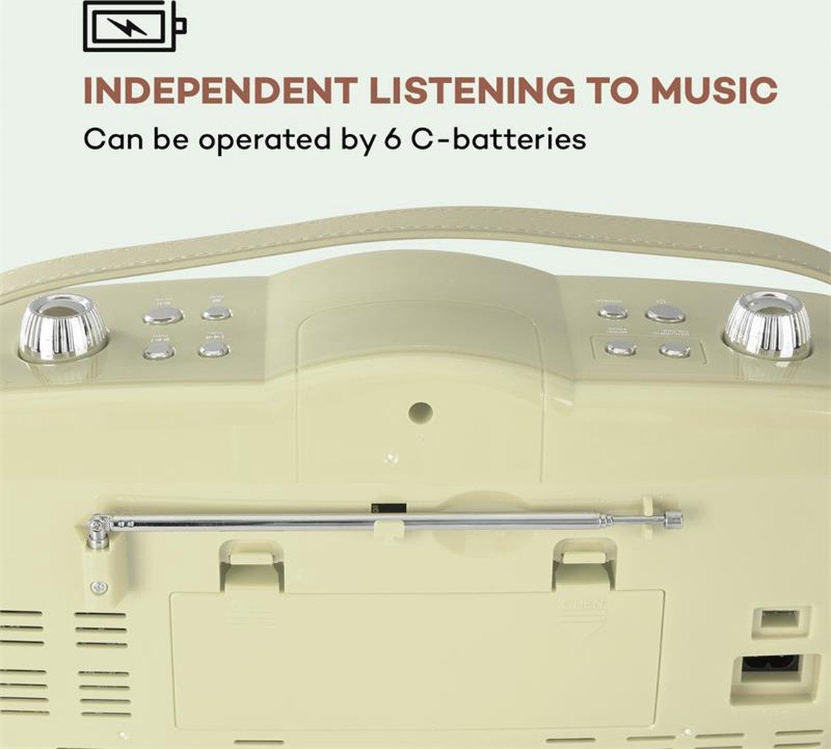 Проигрыватель в стиле ретро Auna RCD-70 DAB радио FM DAB+ CD плеер USB Bluetooth - фото 8 Проигрыватель в стиле ретро Auna RCD-70 DAB радио FM DAB+ CD плеер USB Bluetooth - фото 8