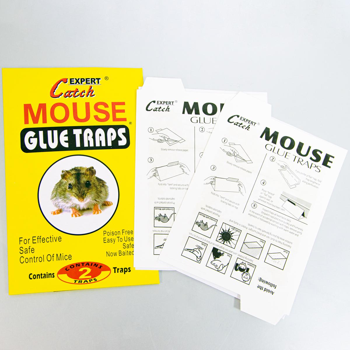 Клейова пастка для мишей Catch Expert Mouse glue traps 2 листи 13х18 см (1009058-Other) - фото 1