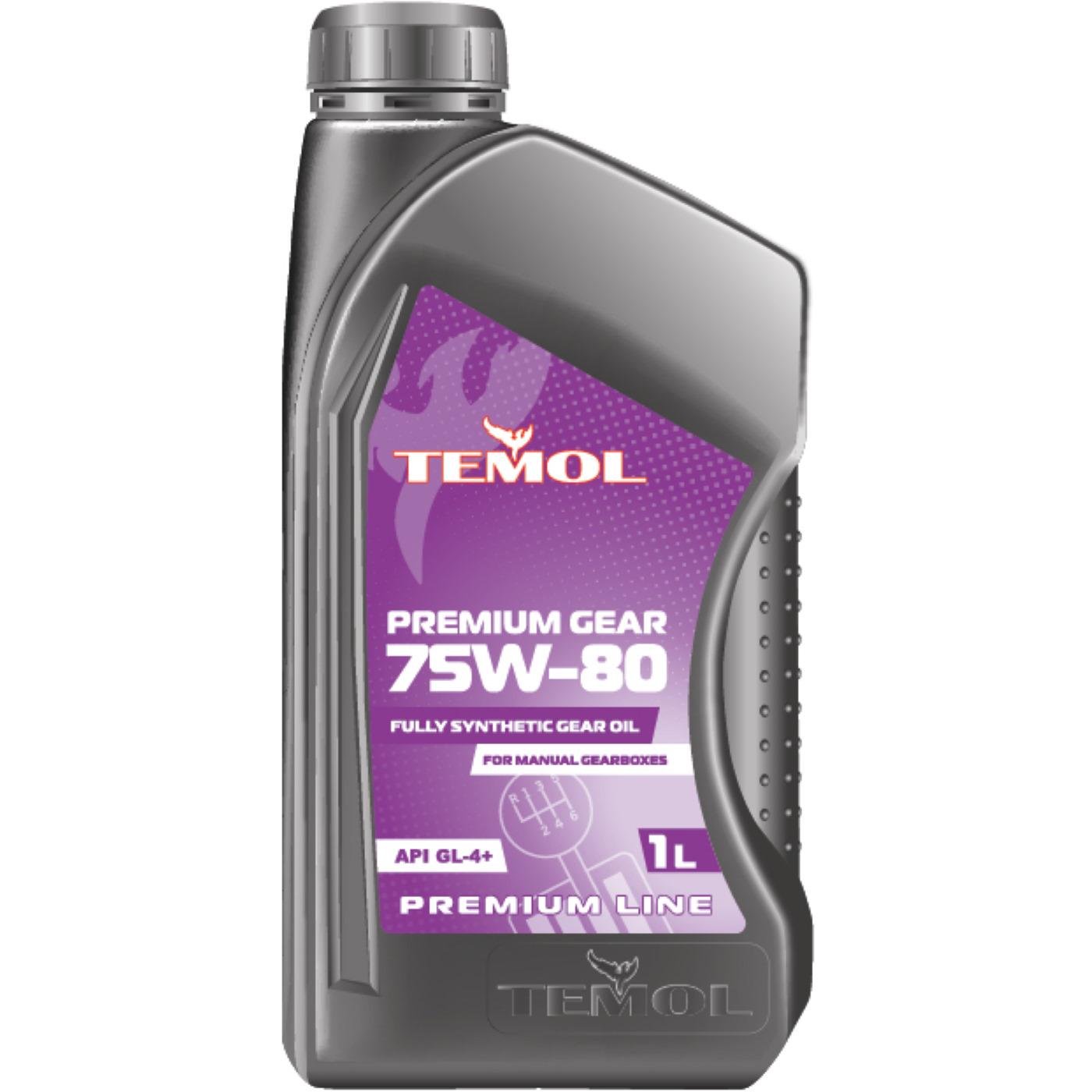 Мастило трансмісійне Temol Premium Gear 75W-80 API GL-4+ 1 л - фото 1