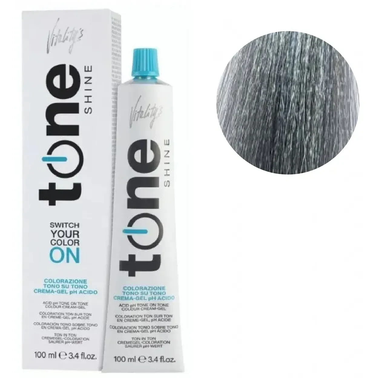Гель-фарба для волосся тонувальна безамміачна Tone Shine Vitality's 9/77 Насичений перлинний блондин 100 мл