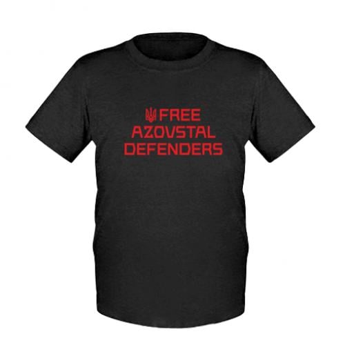 Футболка детская Free Azovstal Defenders 140 см Черный (18042249-2-205281-M)