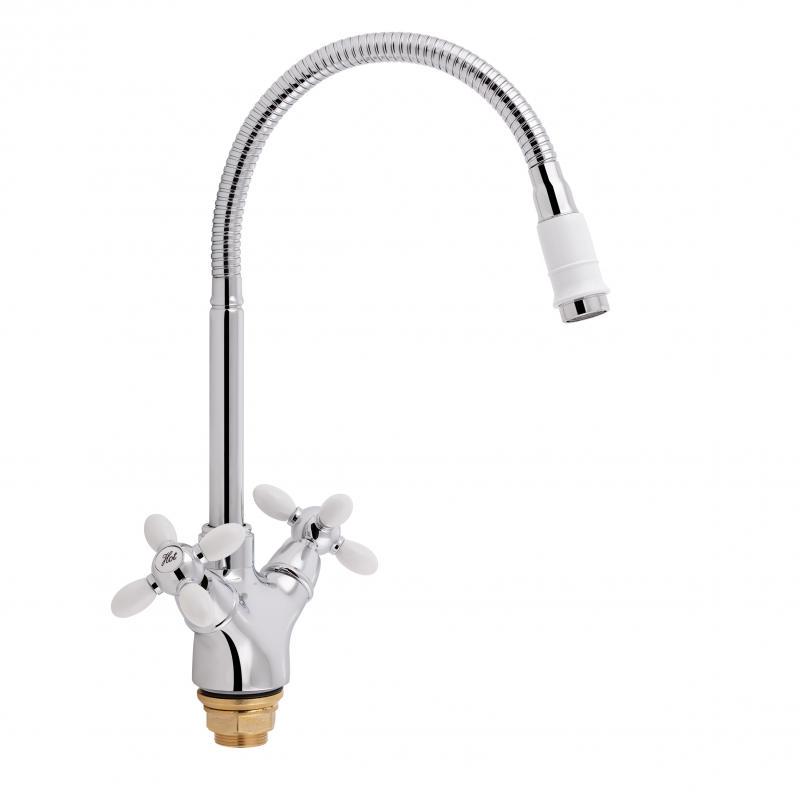 Змішувач для кухні Lidz WHR 74 18 273F-4 на гайці з рефлекторним зливом б