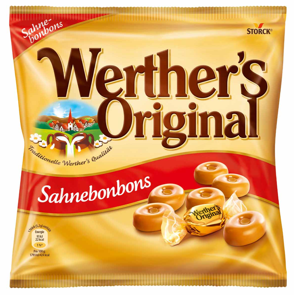 Конфеты карамельные Werther's Original Storck Sahnebonbons 120 г (2571246826)
