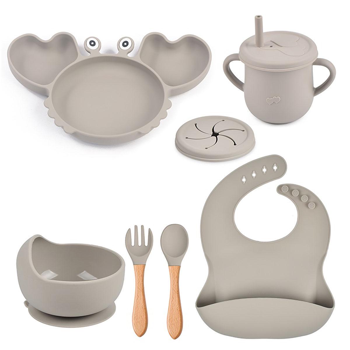 Набір дитячого посуду Краб KR Y20 дерево (62275)