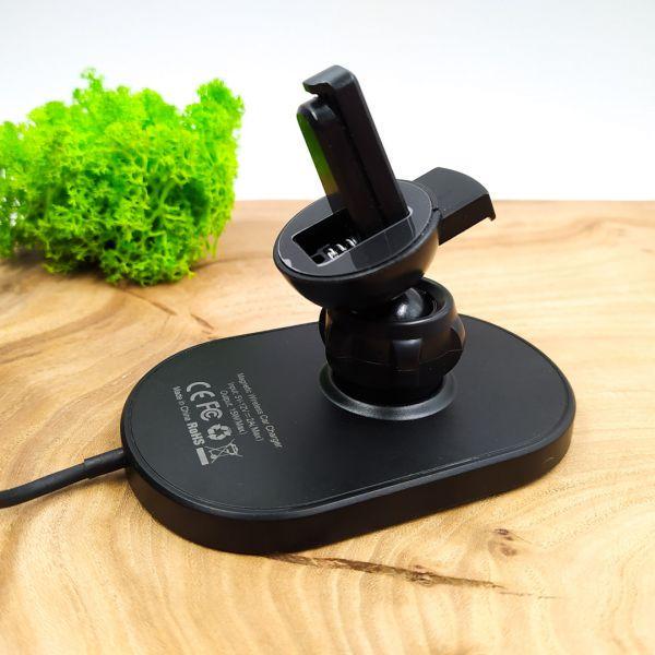 Держатель автомобильный Hoco CA90 в решетку 15W MagSafe/QI Black (26609) - фото 3