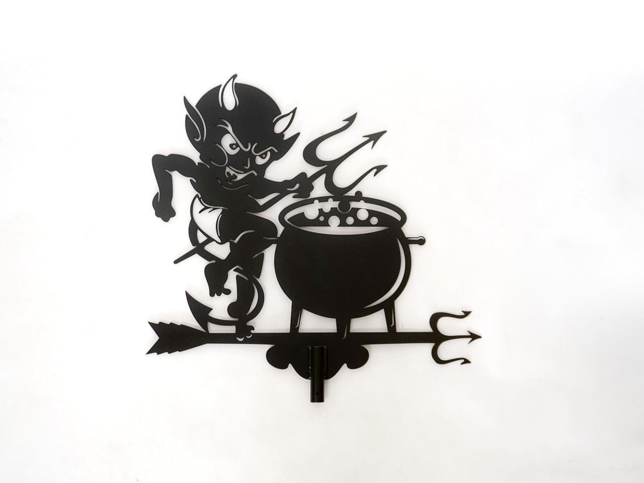 Флюгер на крышу маленький Чертик на беседку/колодец/забор 75x40 см (1092424) Флюгер на крышу маленький Чертик на беседку/колодец/забор 75x40 см (1092424)