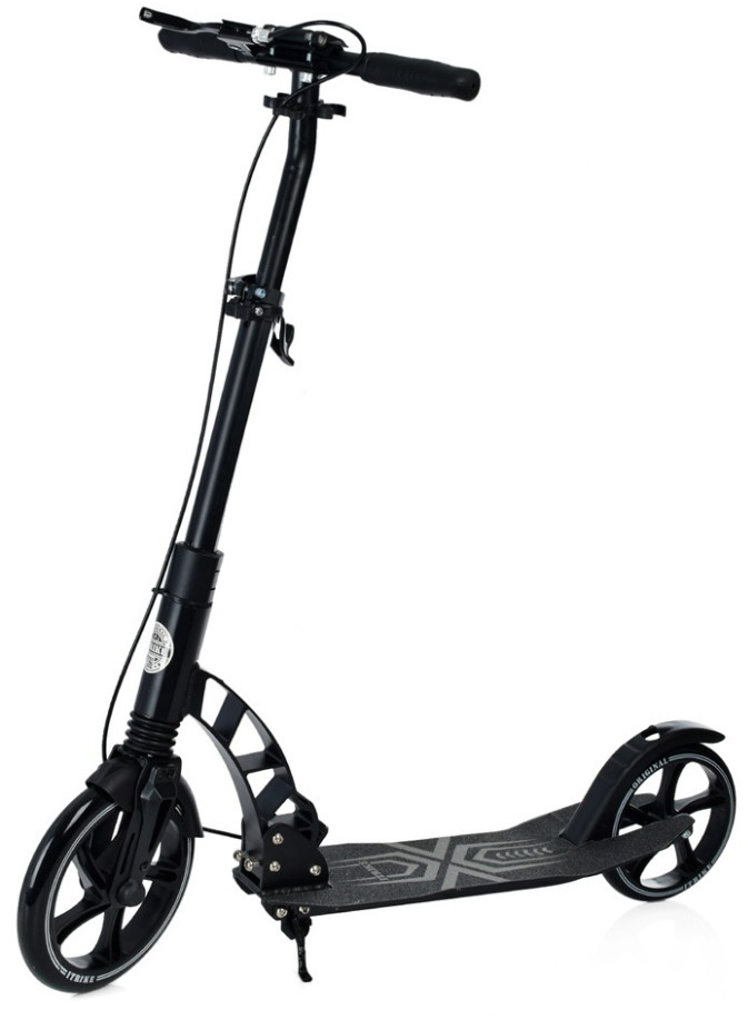 Самокат iTrike двухколесный/складной с ручным тормозом/полиуретановые колеса Черный (DS-171-S-315)