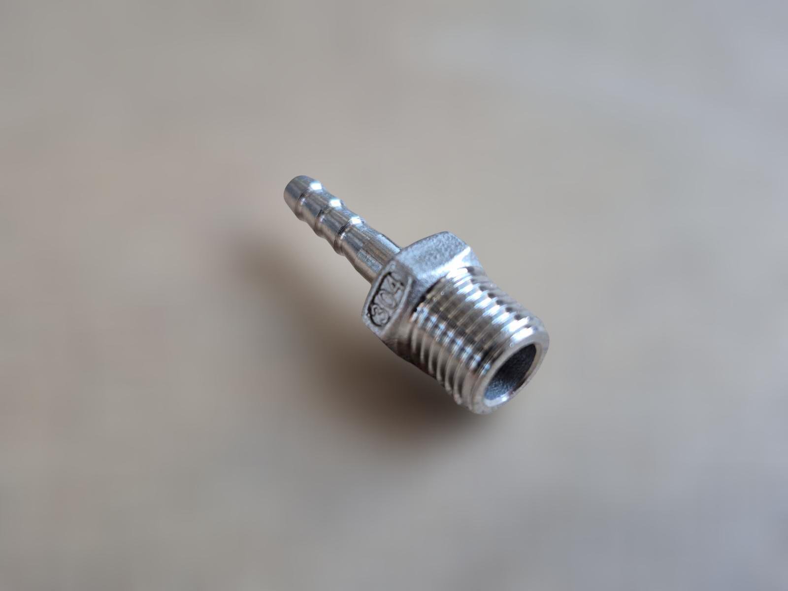 Штуцер шланговий різьбовий DN8 AISI304 BSPP Class-150 ялинка/шестигранник н/ж сталь 6 мм 1/4" (29203321) - фото 11 Штуцер шланговий різьбовий DN8 AISI304 BSPP Class-150 ялинка/шестигранник н/ж сталь 6 мм 1/4" (29203321) - фото 11