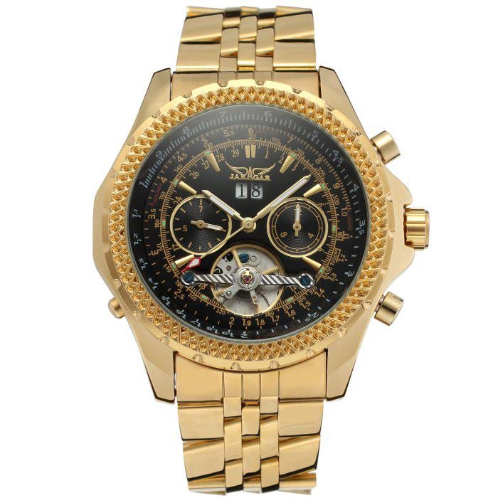 Часы мужские Jaragar Elite Exclusive со стальным корпусом 46х17 мм Золото (150-96-1088) Часы мужские Jaragar Elite Exclusive со стальным корпусом 46х17 мм Золото (150-96-1088)