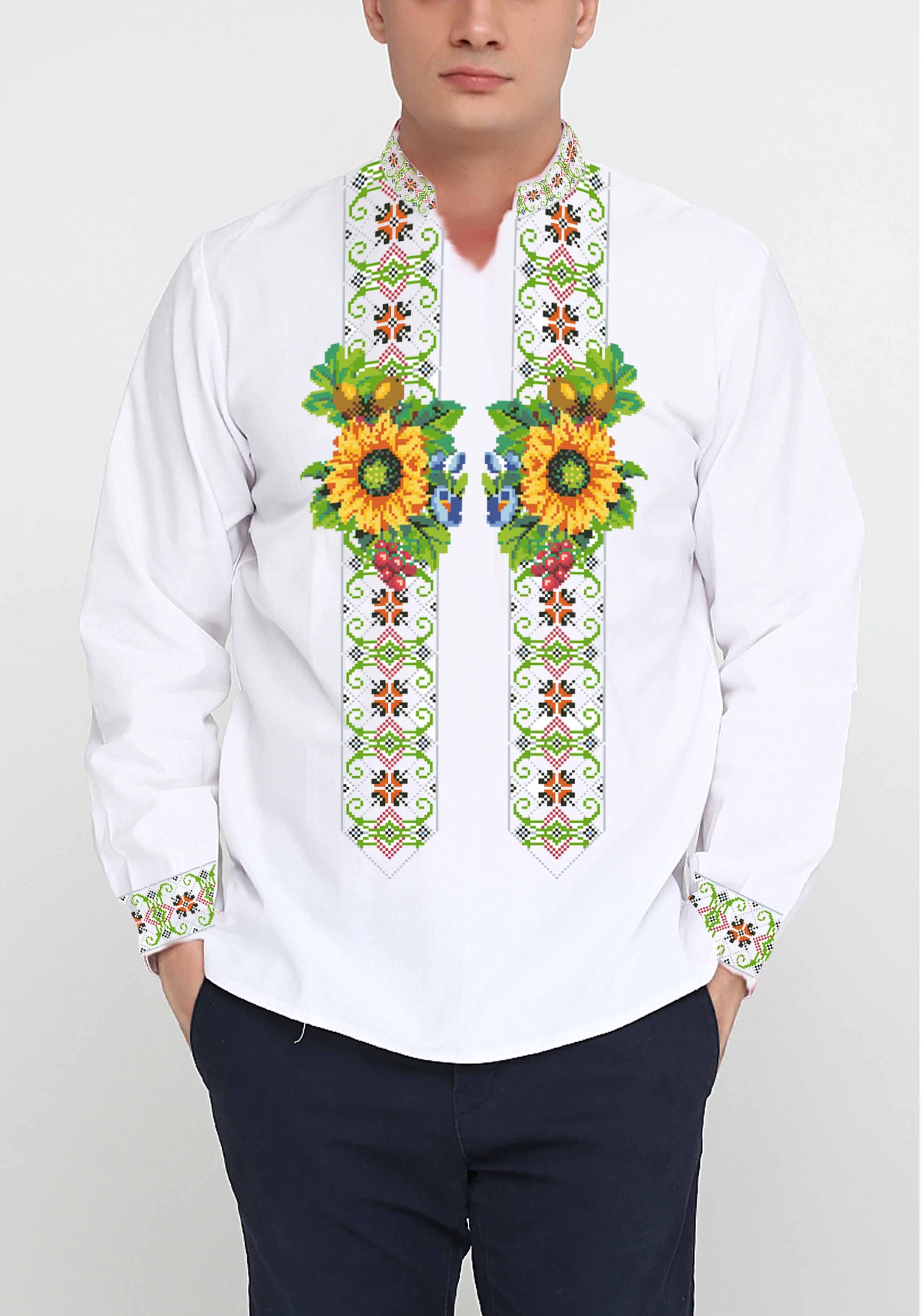 Заготовка для вышивки нитями/бисером мужское домотканое полотно (СЧД-317)