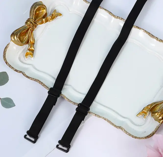 Бретели для бюстгальтера 10 мм пара Черный (70254)