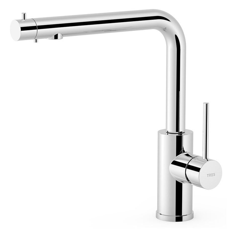Смеситель для кухни Tres Kitchen 23045303 на две воды Хром (217368) Смеситель для кухни Tres Kitchen 23045303 на две воды Хром (217368)