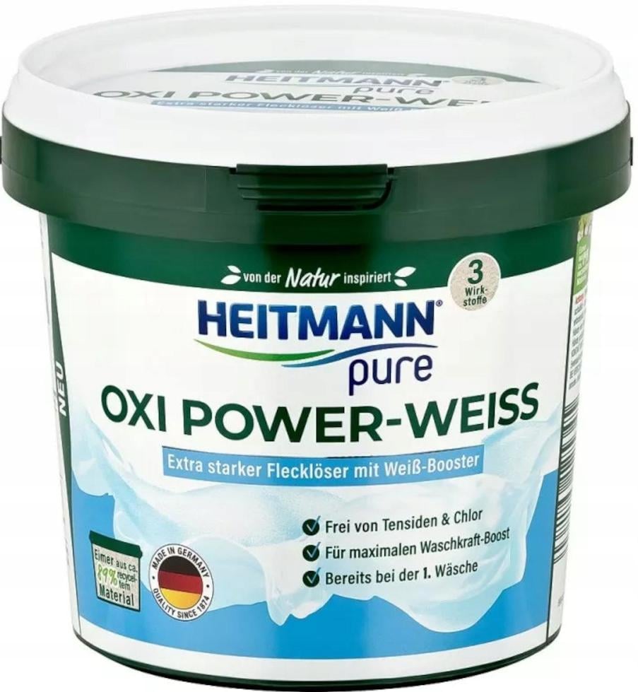 Средство для удаления пятен/отбеливатель Heitmann OXI Power-Weiss 500 г (15155) - фото 1