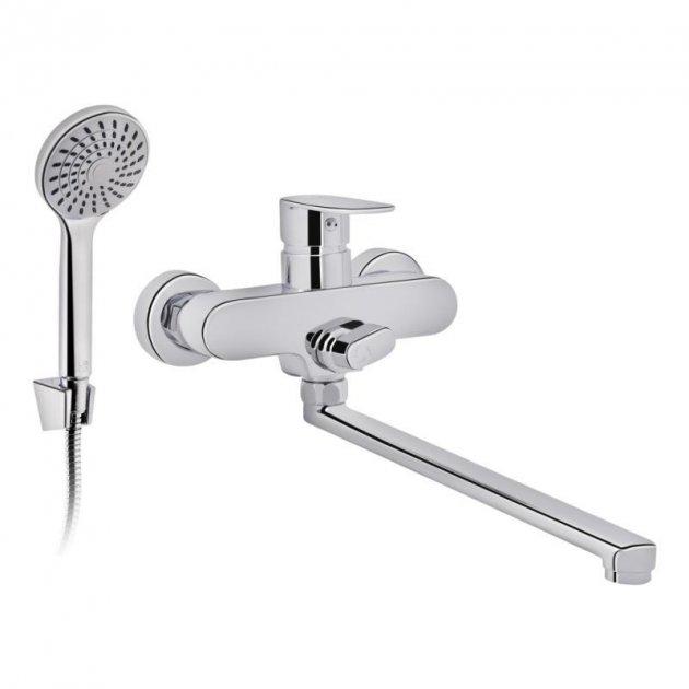 Смеситель для ванны Lidz LIDZCRM24490051 с ручным душем Хром (81057)