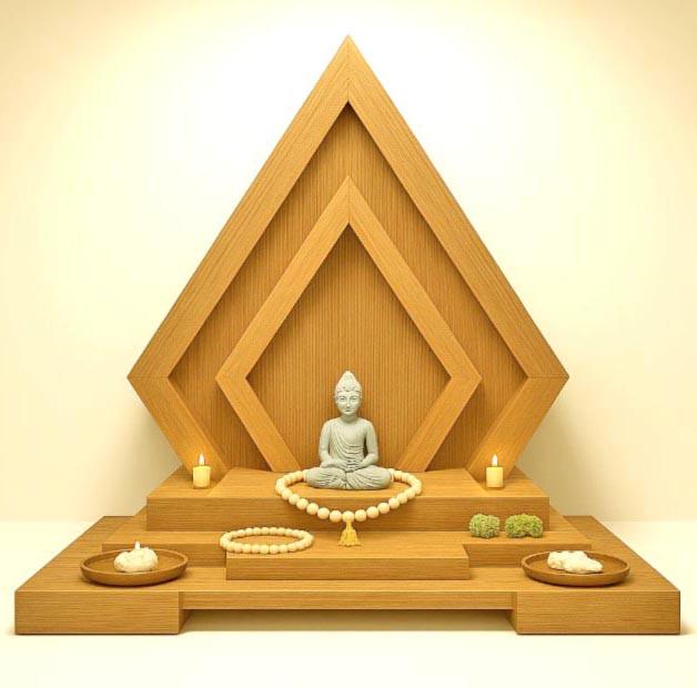 Вівтар для медитації з дерева Терея Каррі (ЛАТ-019203)