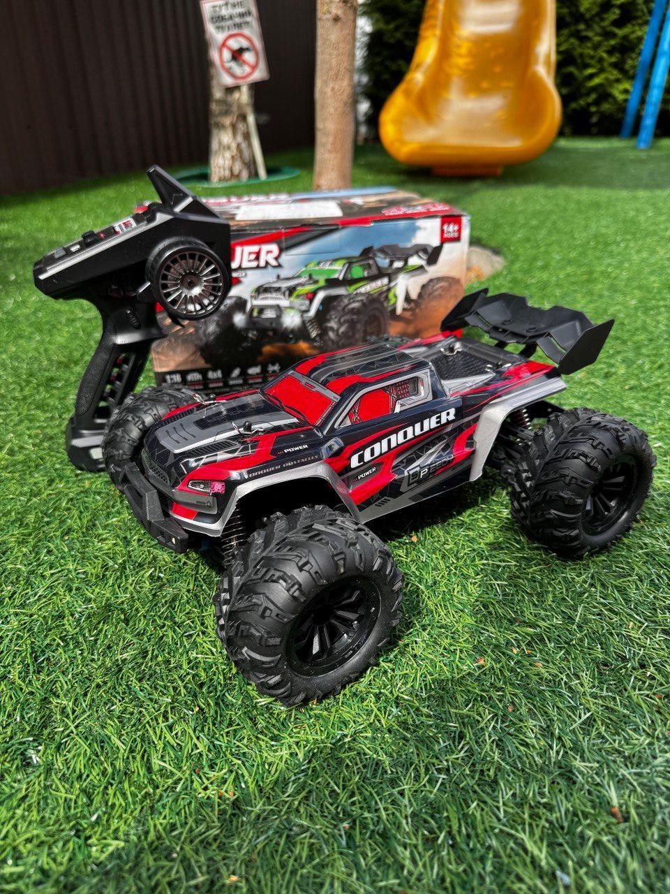 Машинка внедорожник на радиоуправлении CONQUER 4Х4 50 км/ч Red (4hi-k4s-j1o) - фото 7 Машинка внедорожник на радиоуправлении CONQUER 4Х4 50 км/ч Red (4hi-k4s-j1o) - фото 7