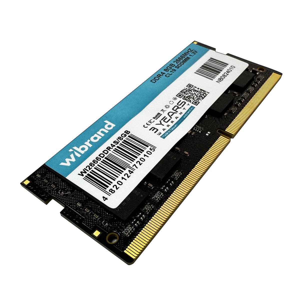 Оперативная память Wibrand DDR4 8 Гб 2666 МГц CL19 SODIMM (WI2666DDR4S/8GB)