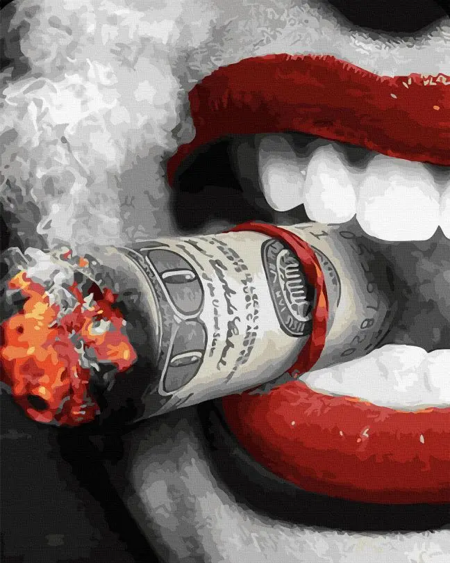 Картина по номерам Brushme Курение вызывает зависимость 40x50 см без коробки (BK-GX46746)